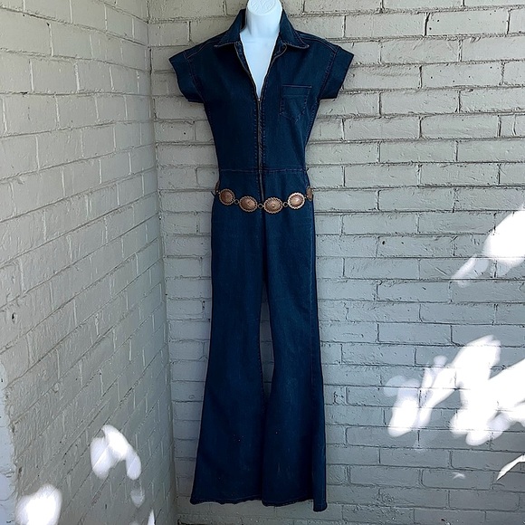 PyLo disco dolly Denim Jumpsuit - Picture 3 of 6